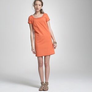 J Crew Weave Neck Dress 4 Pink